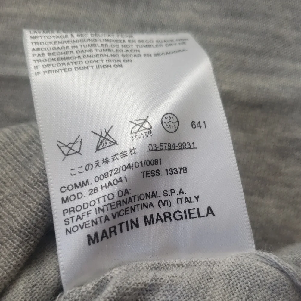 Maison Margiela Men's Gray Cashmere Vneck Sweater Size Large Preppy Designer Lux